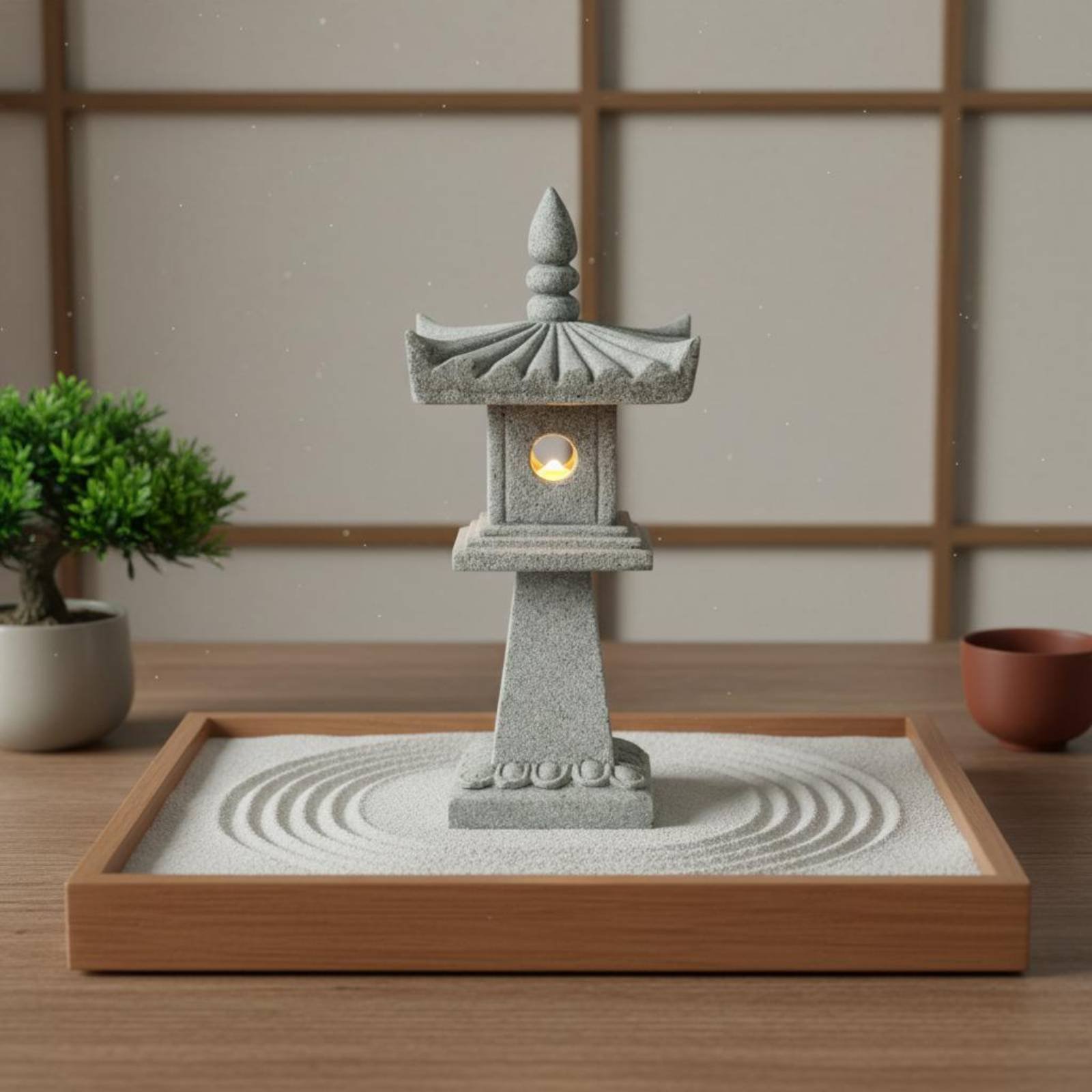 Lanterna de Pedra Miniatura co - Bonsai Garden Decor avaliação e preço