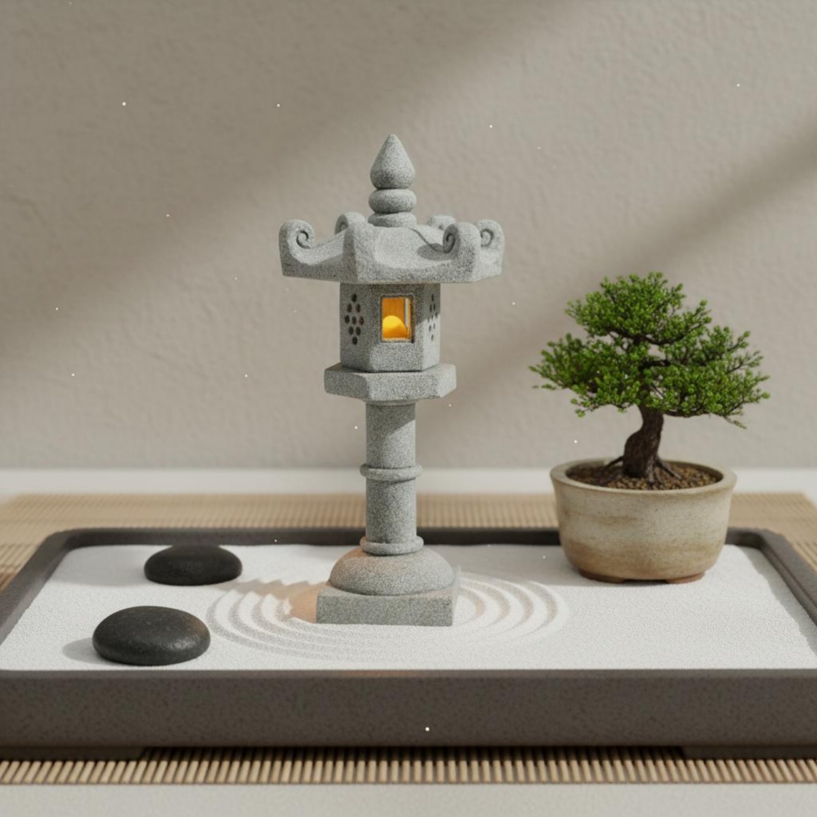 Lanterna de Pedra Miniatura co - Bonsai Garden Decor avaliação e preço
