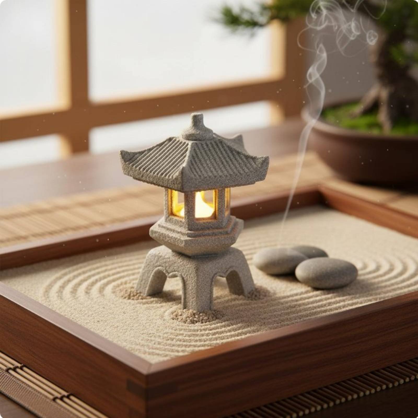 Lanterna de Pedra Miniatura co - Bonsai Garden Decor avaliação e preço