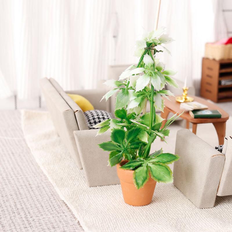 1/12 casa de bonecas simulação - Bonsai Garden Decor avaliação e preço