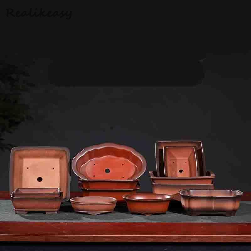 Yixing chinês areia roxa vaso  - Bonsai Garden With Sand avaliação e preço
