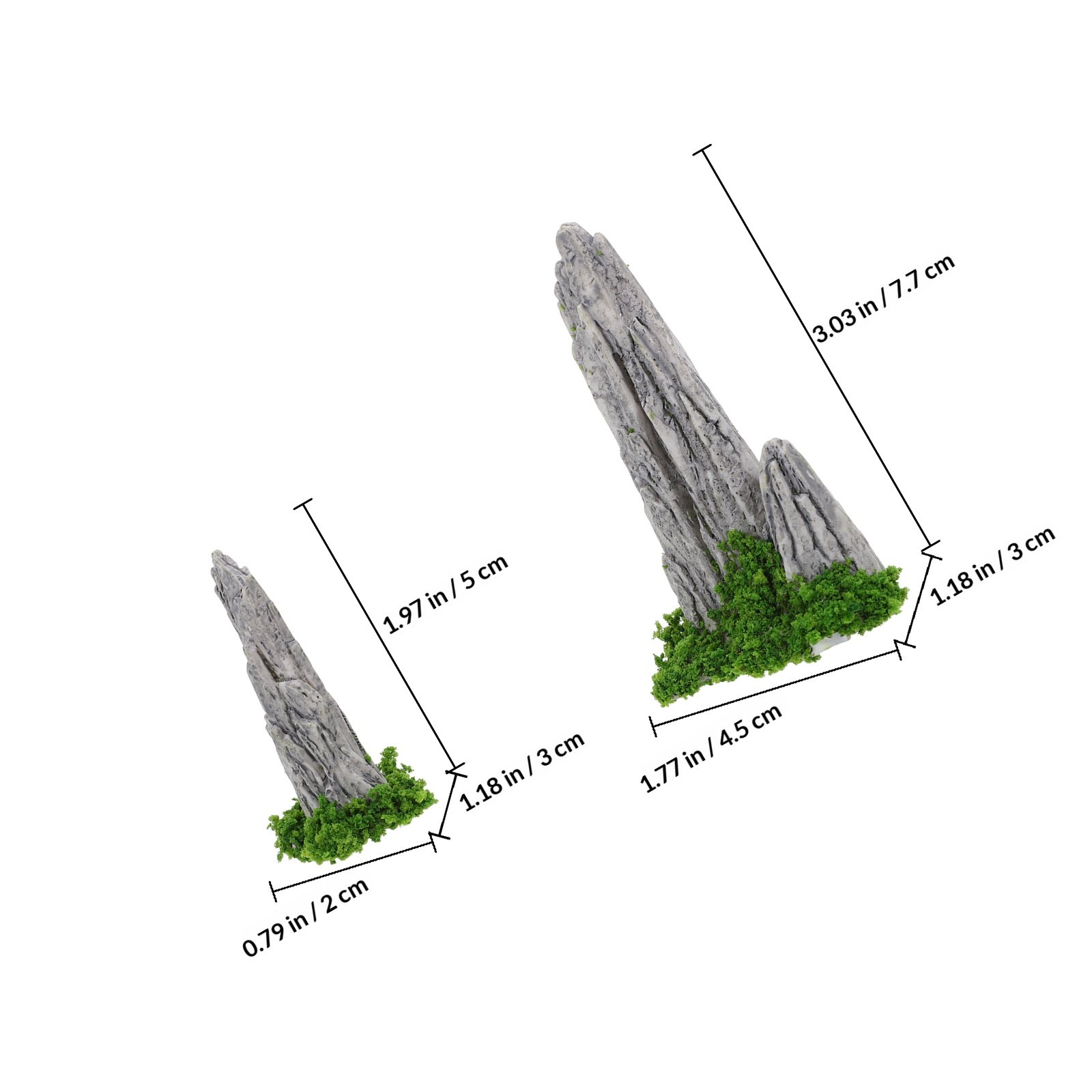 8 Peças de Ornamentos de Resin - Bonsai Garden With Sand avaliação e preço