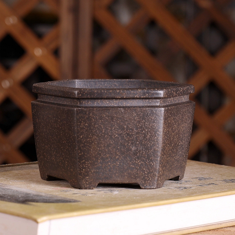 Hexágono Bonsai Pote, Areia Ro - Bonsai Garden With Sand avaliação e preço