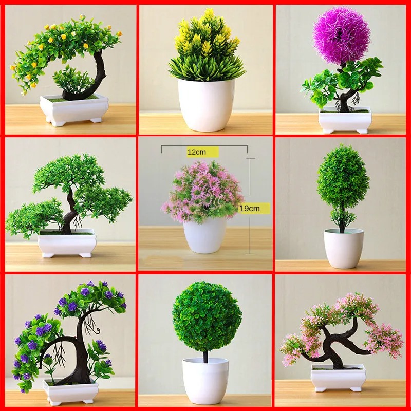 Planta Artificial Pequena em V - Bonsai Gardenia avaliação e preço
