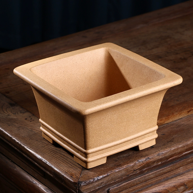 Pruple Sand Square Bonsai Pot, - Bonsai Garden With Sand avaliação e preço