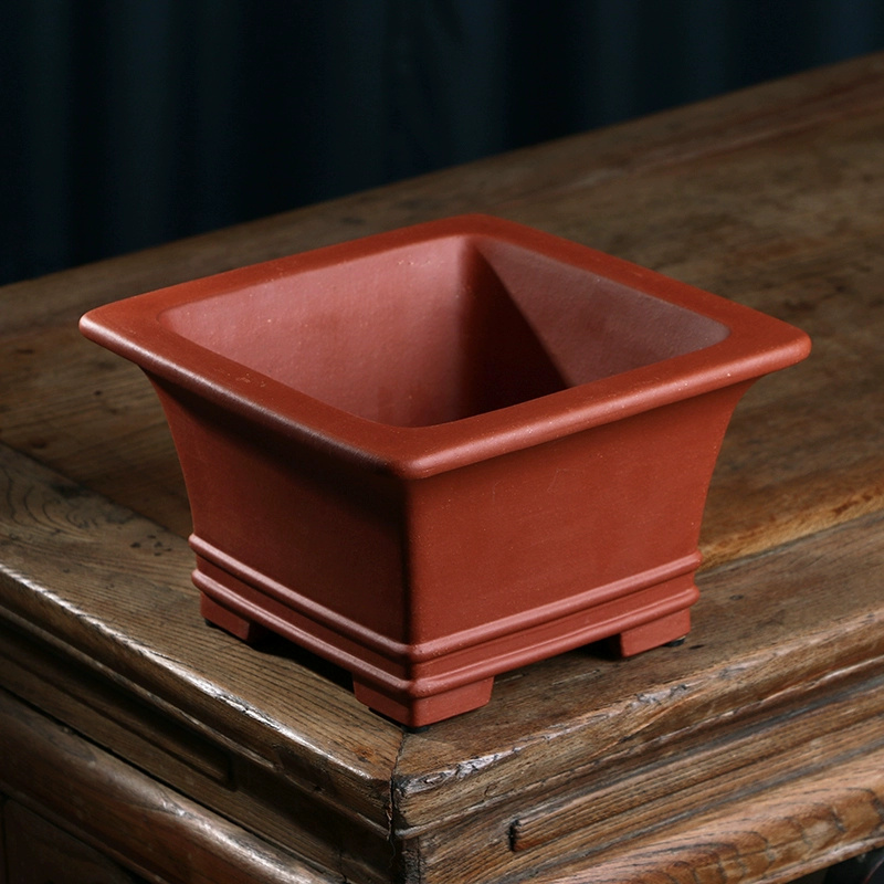 Pruple Sand Square Bonsai Pot, - Bonsai Garden With Sand avaliação e preço