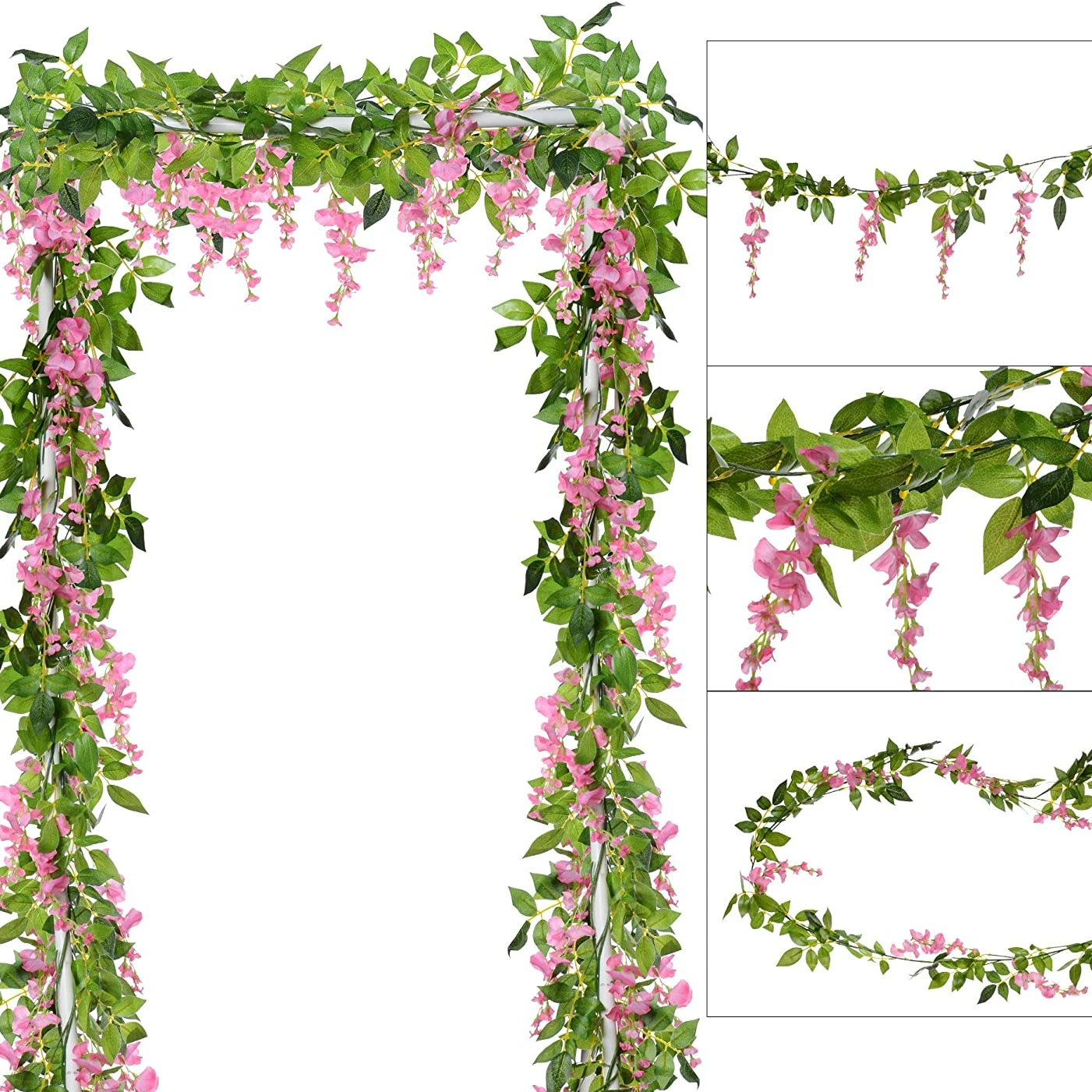 1.8m flores artificiais seda a - Bonsai Garden Decor avaliação e preço